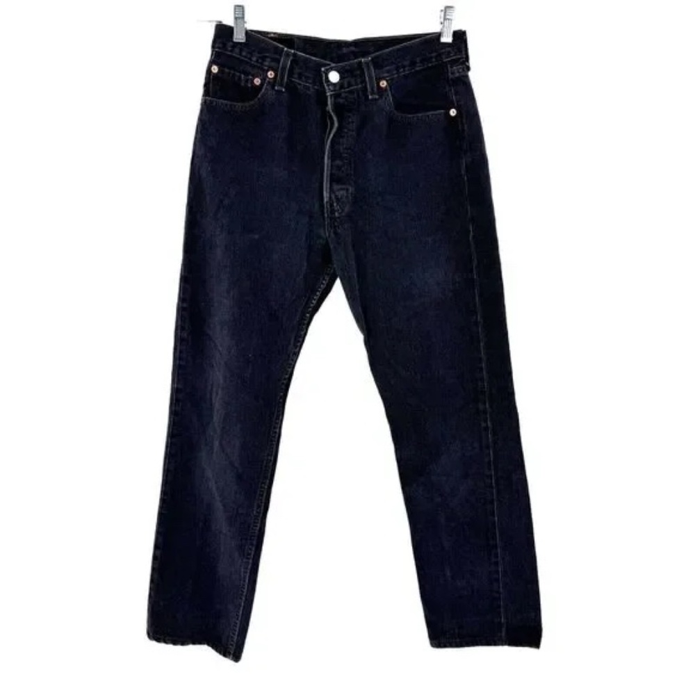 Vintage 90s Levi's For Women 501 Jeans USA Made Measures 30x29 NOT 30/34 Black